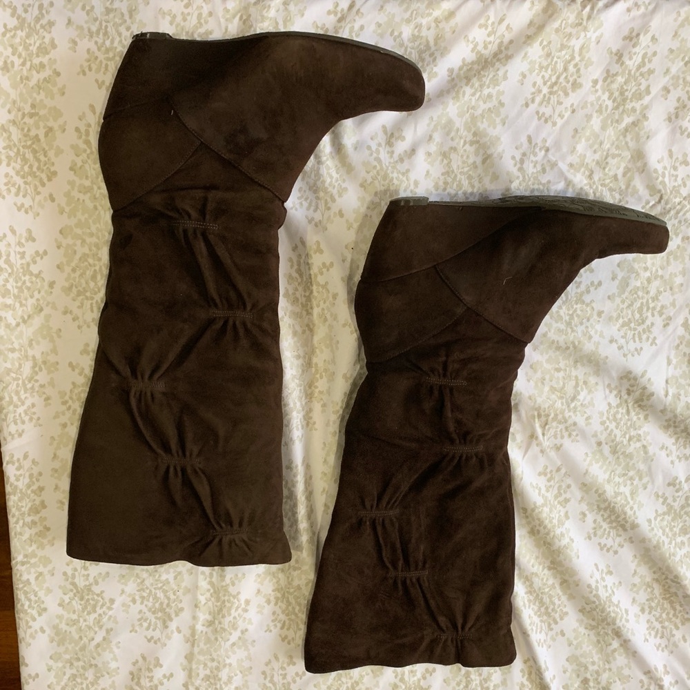 Kenneth Cole Brown Suede Leather Boots